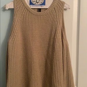 big sweater with open shoulders